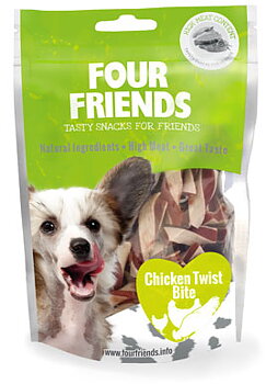 Four Friends Dog Chicken Twist Bite (100 g eller 400 g)