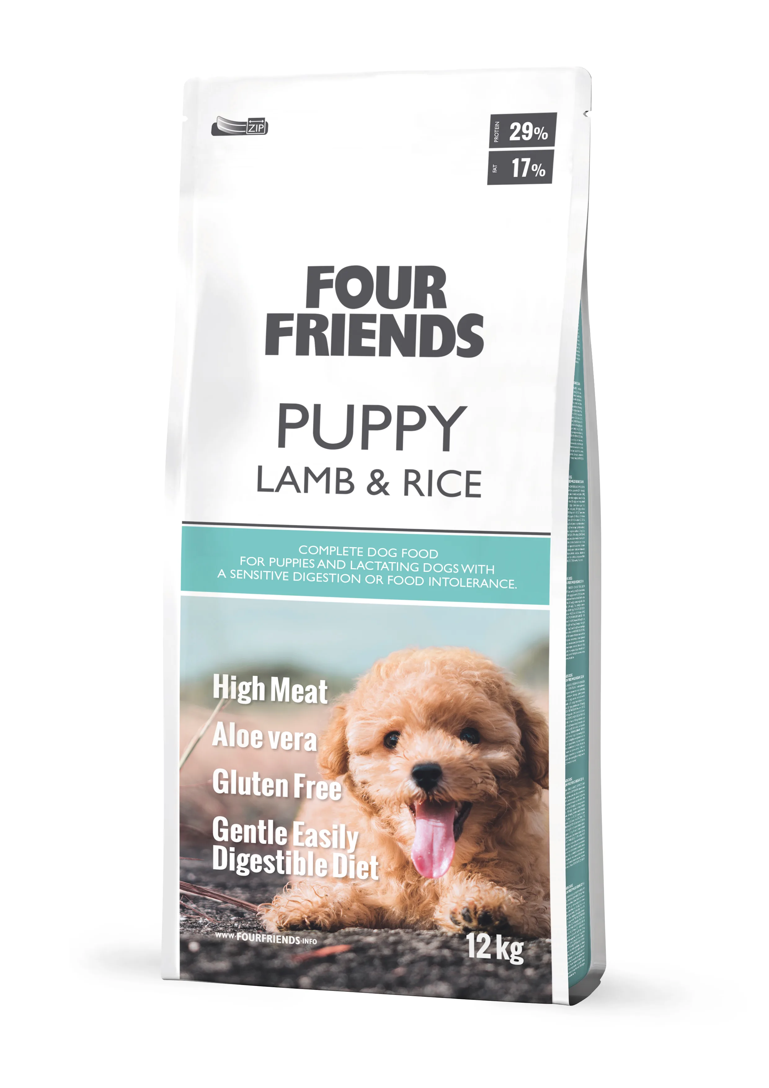 Four Friends Dog Puppy Lamb & Rice 12 kg
