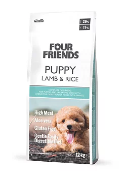 Four Friends Dog Puppy Lamb & Rice 12 kg