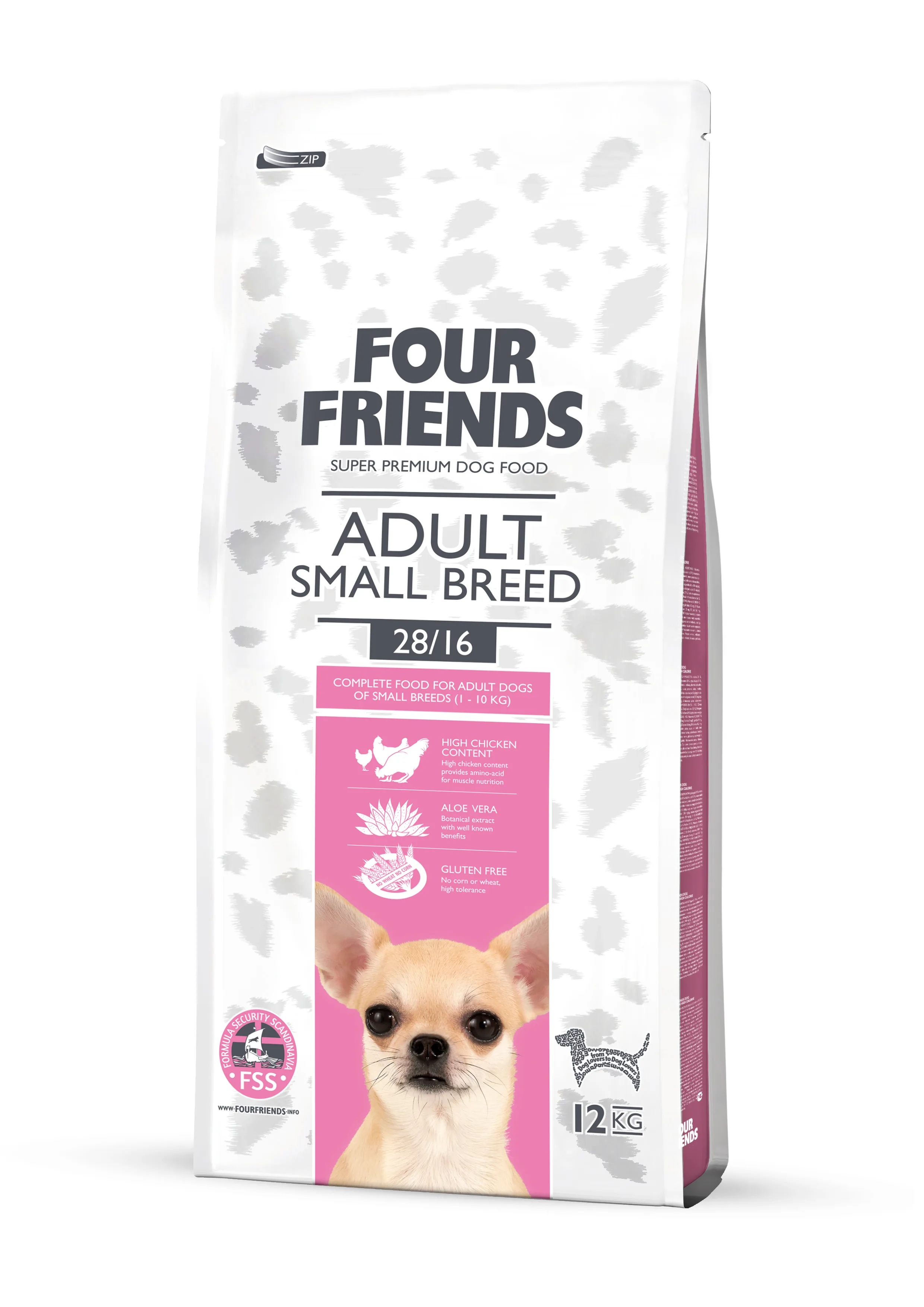 Four Friends Dog Adult Small Breed 12 kg