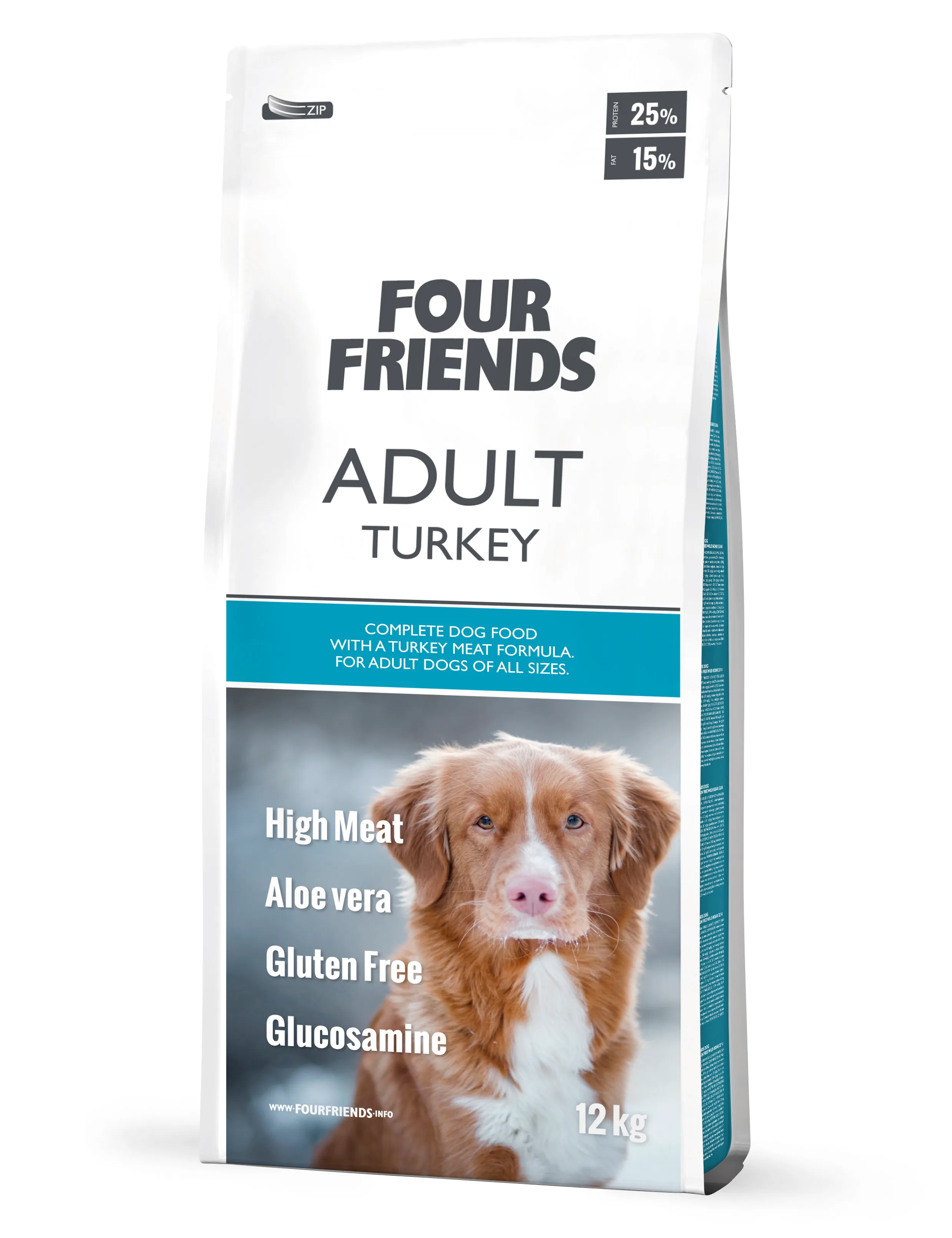 Four Friends Dog Adult Turkey 12 kg