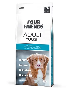 Four Friends Dog Adult Turkey 12 kg