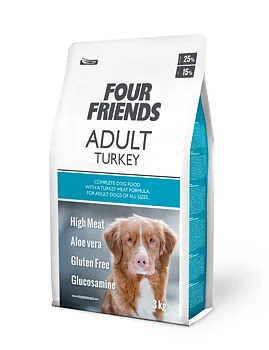 Four Friends Dog Adult Turkey 3 kg