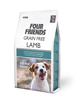 Four Friends Dog GF Lamb 3 kg