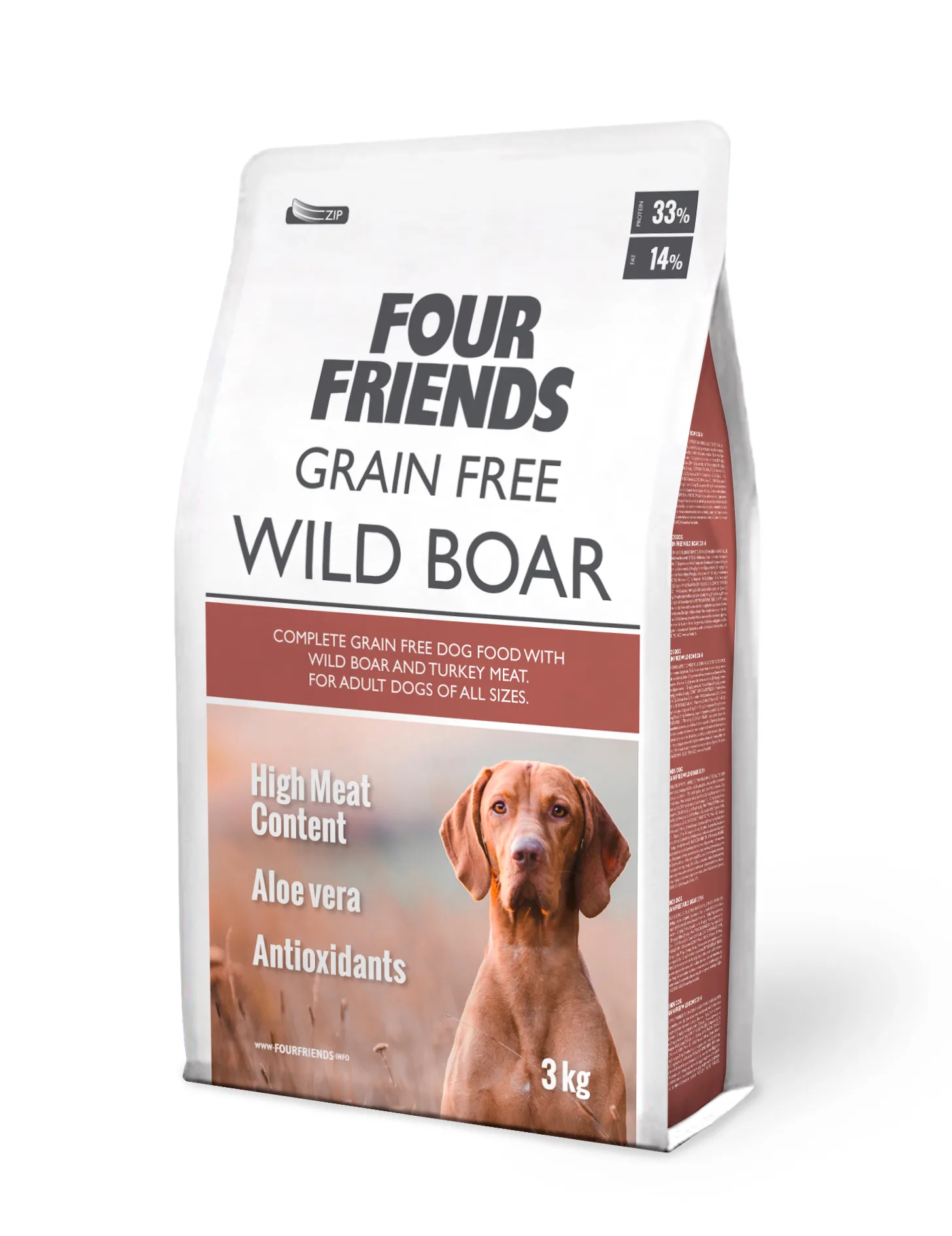Four Friends Dog GF Wild Boar 3 kg