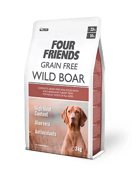 Four Friends Dog GF Wild Boar 3 kg