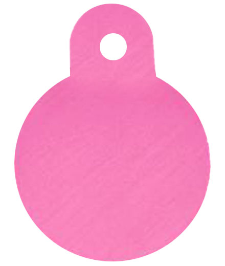 ID-Bricka: Liten Cirkel, ljusrosa