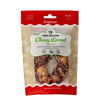 Dogman Bakery tuggdonut med anka