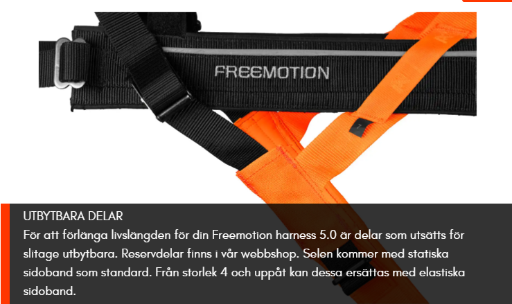 Non-Stop Freemotion Dragsele 5.0 - Svart/orange - 3