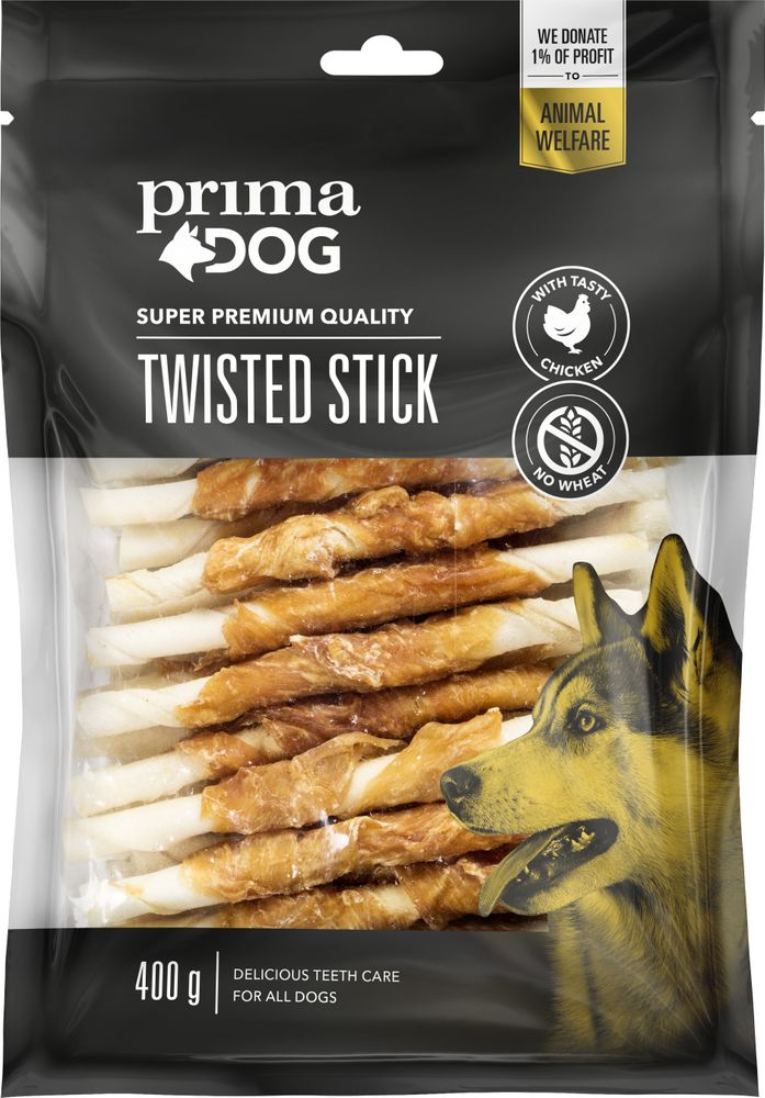 PrimaDog Tuggpinne med Kyckling 400g (45pcs)