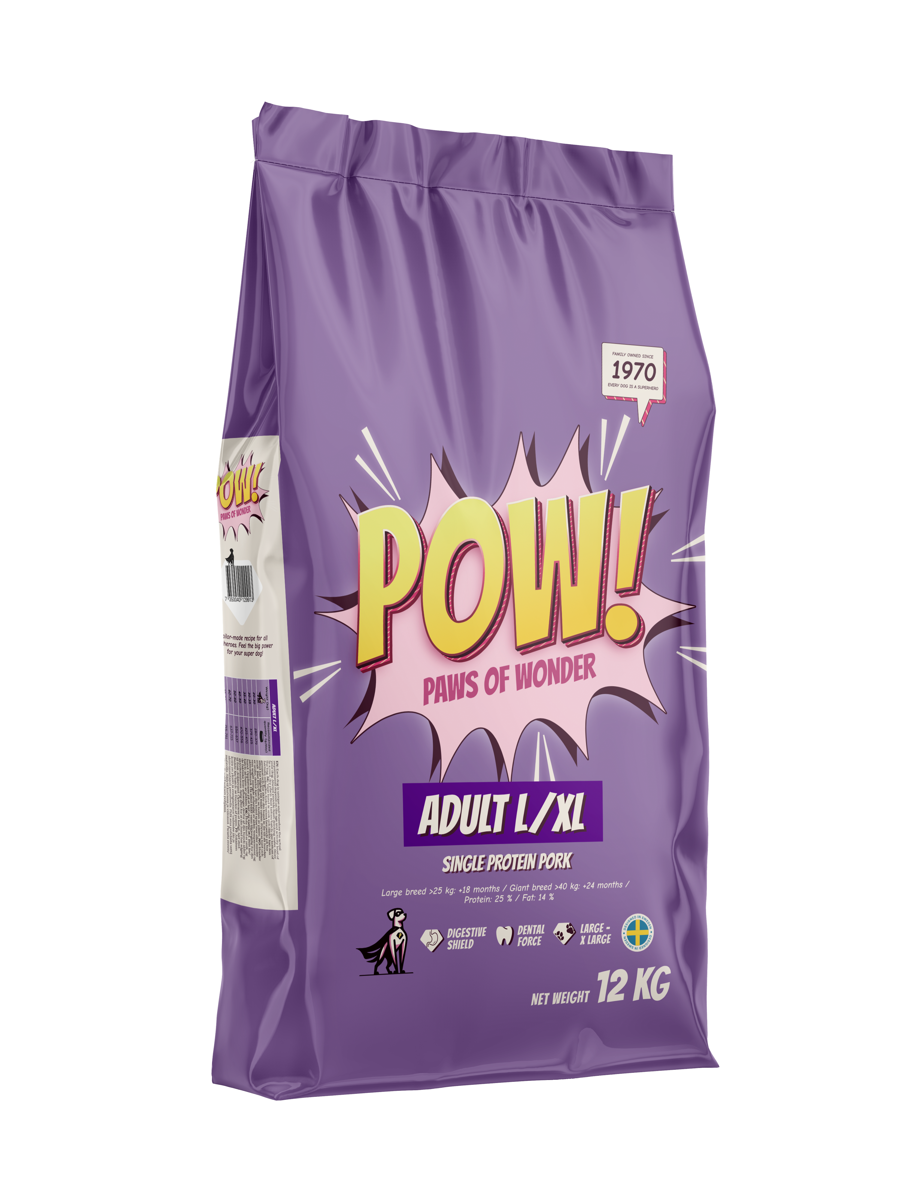 POW! Dog Adult L/XL Pork 12 kg - 2
