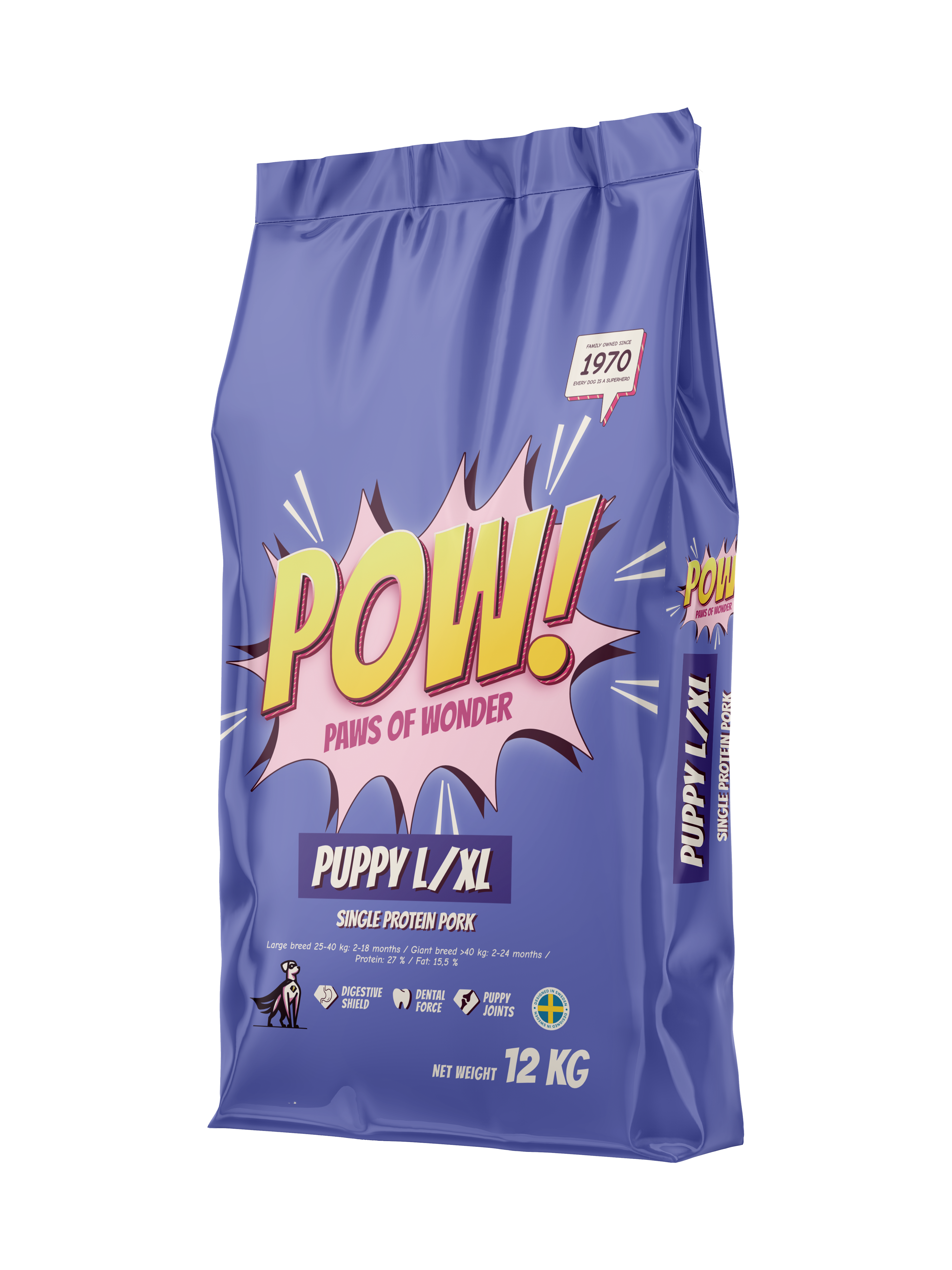 POW! Dog Puppy L/XL Pork 12 kg - 3