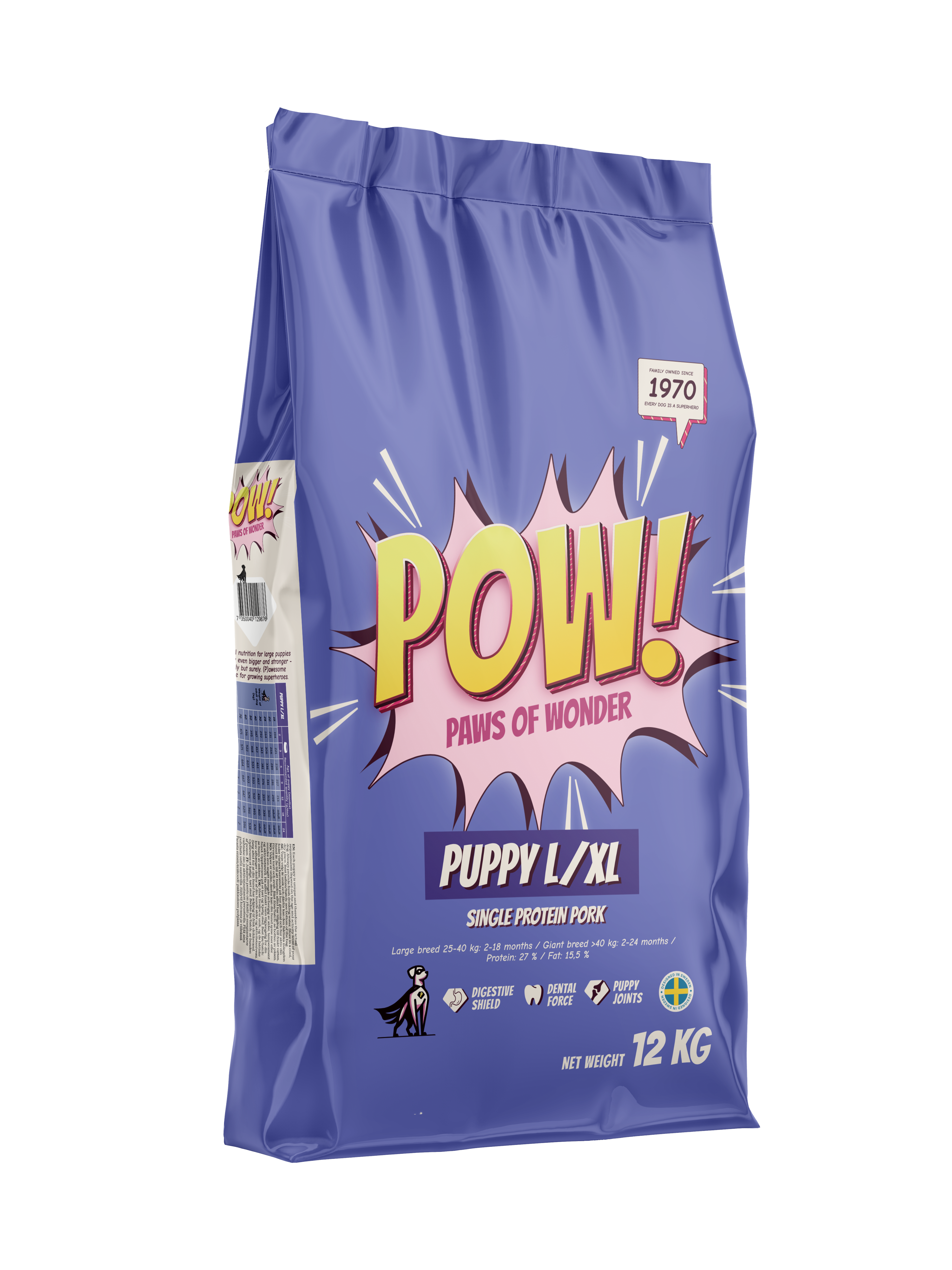 POW! Dog Puppy L/XL Pork 12 kg - 2