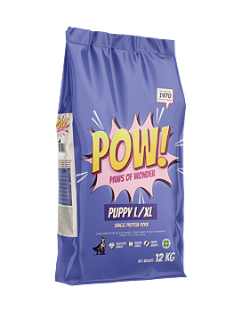 POW! Dog Puppy L/XL Pork 12 kg