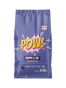 POW! Dog Puppy L/XL Pork 12 kg