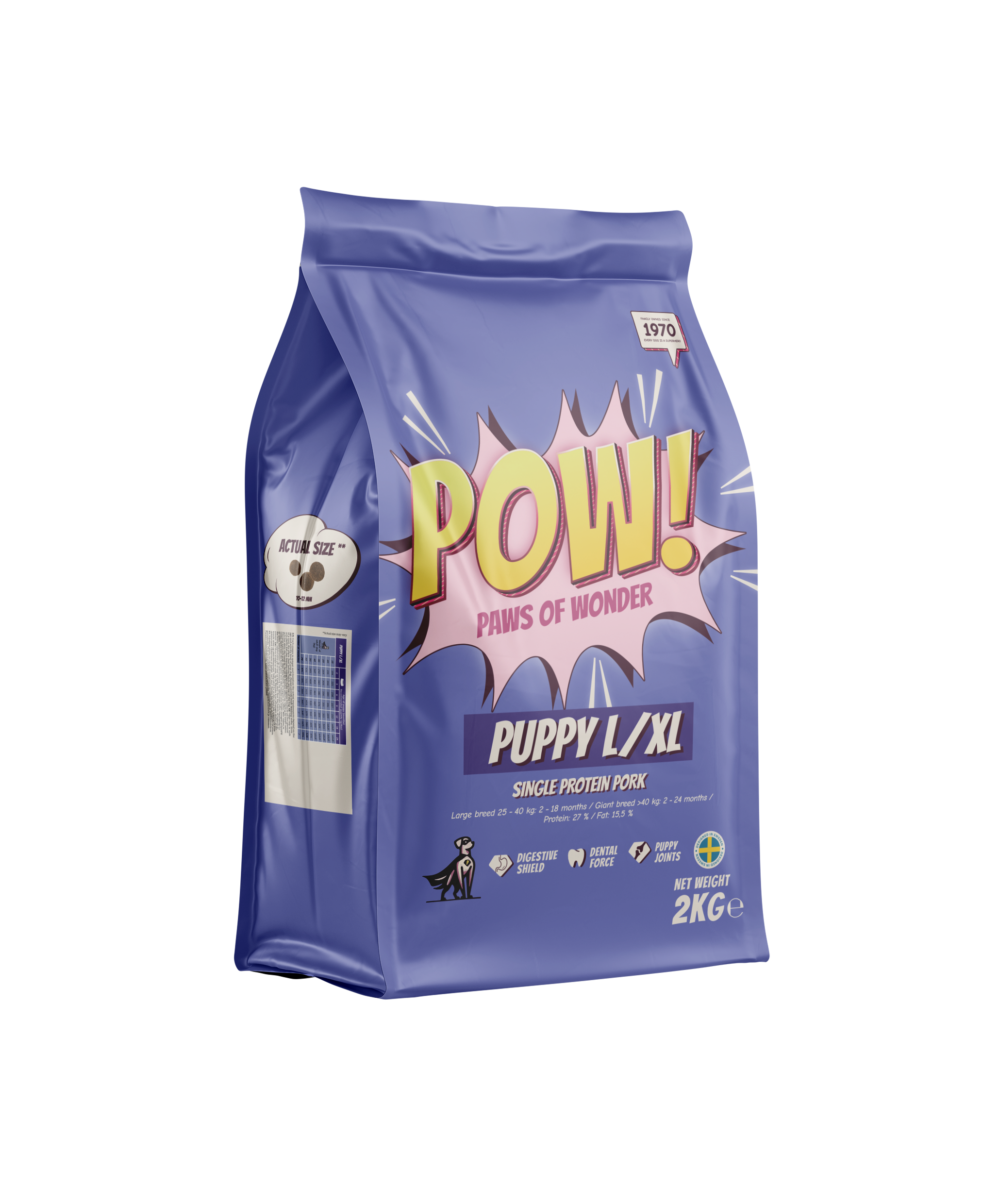POW! Dog Puppy L/XL Pork 2 kg - 2