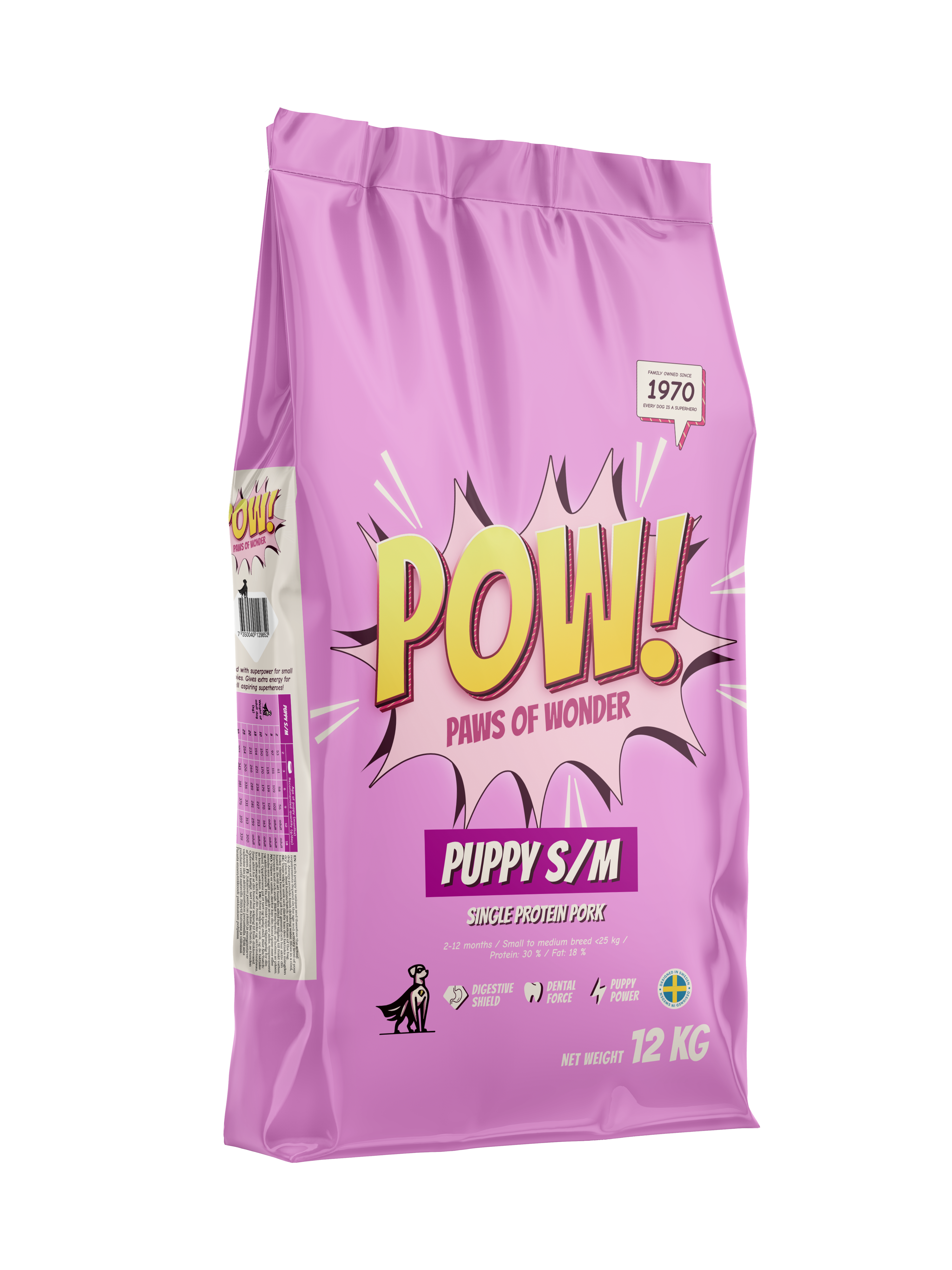 POW! Dog Puppy S/M Pork 12 kg - 2