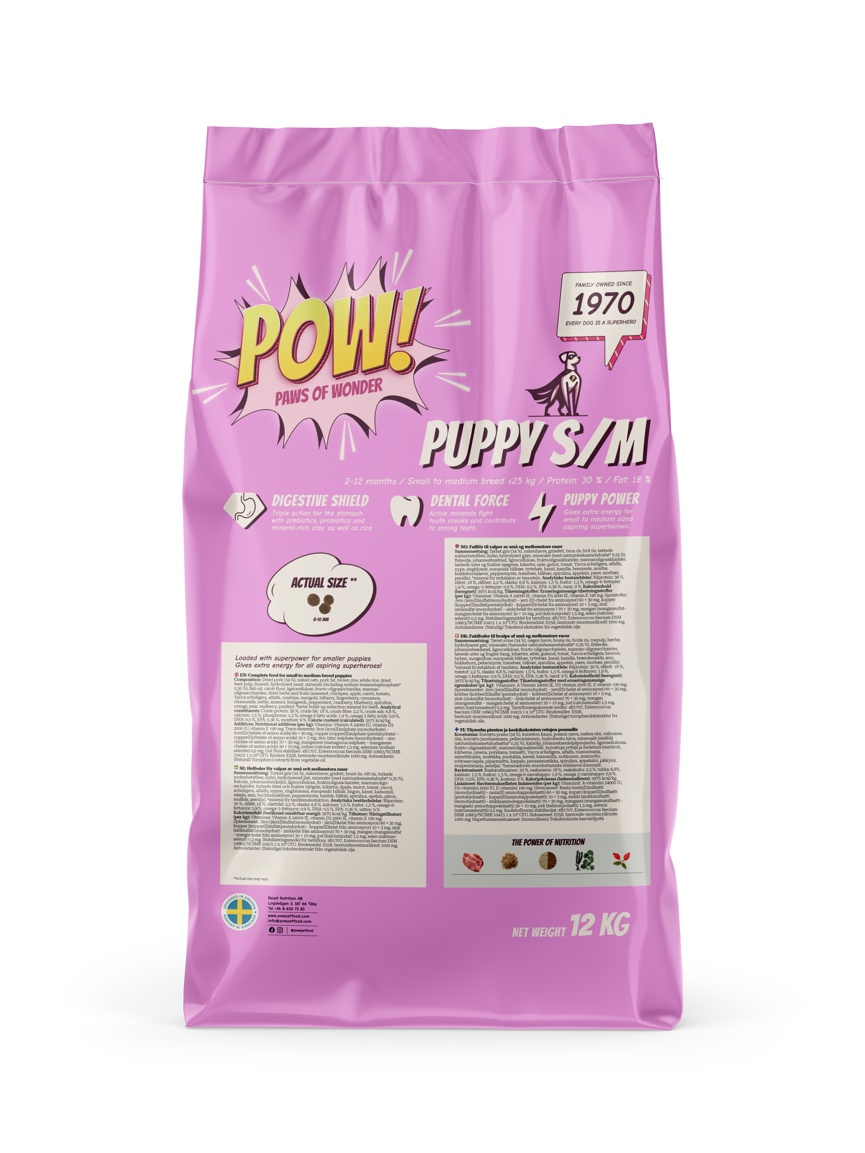 POW! Dog Puppy S/M Pork 12 kg - 4