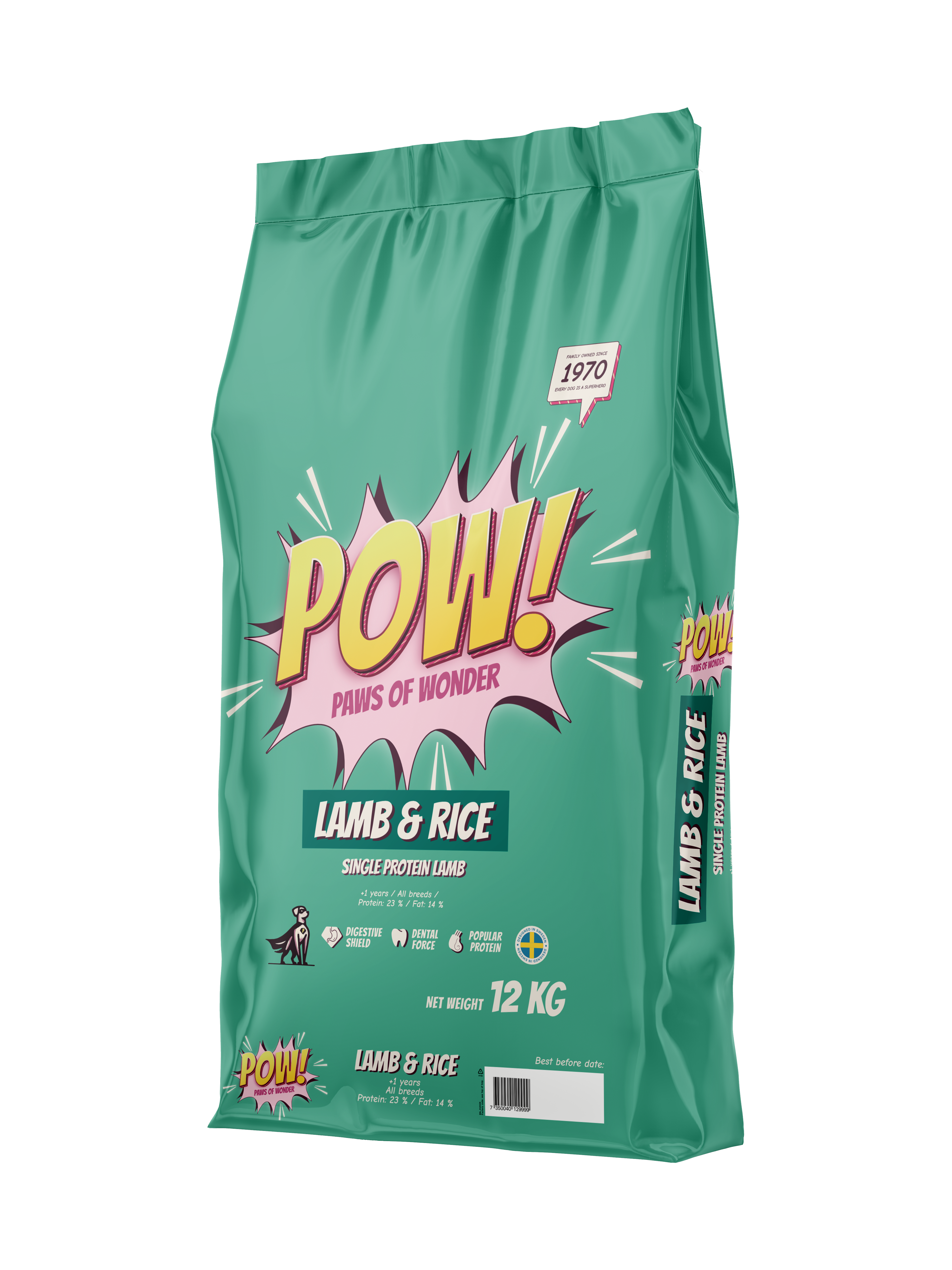POW! Dog Adult Lamb & Rice 12 kg - 3