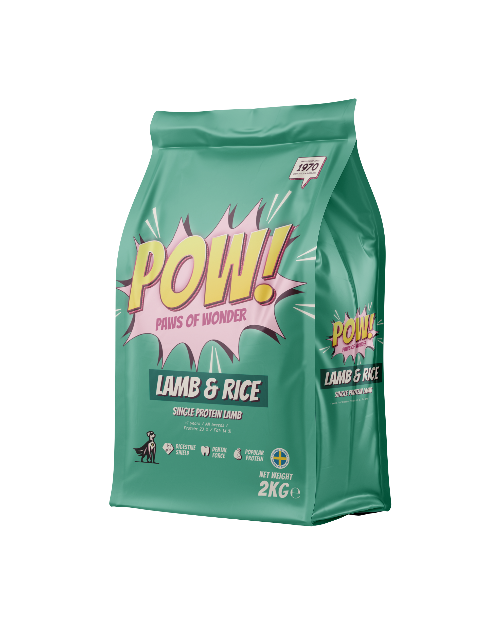 POW! Dog Adult Lamb & Rice 2 kg - 3