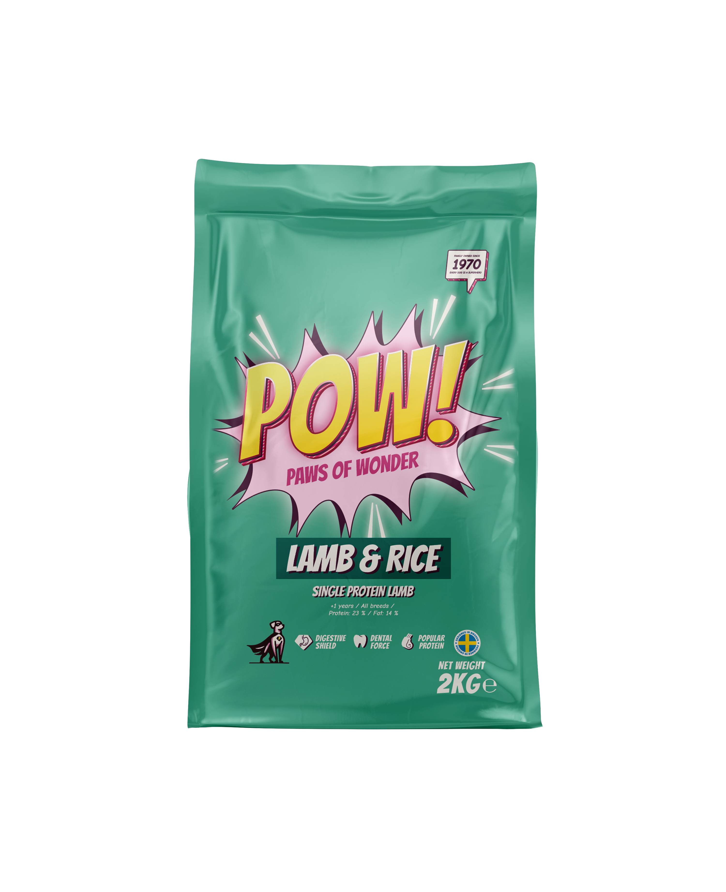 POW! Dog Adult Lamb & Rice 2 kg