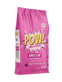 POW! Dog Adult S/M Pork 12 kg