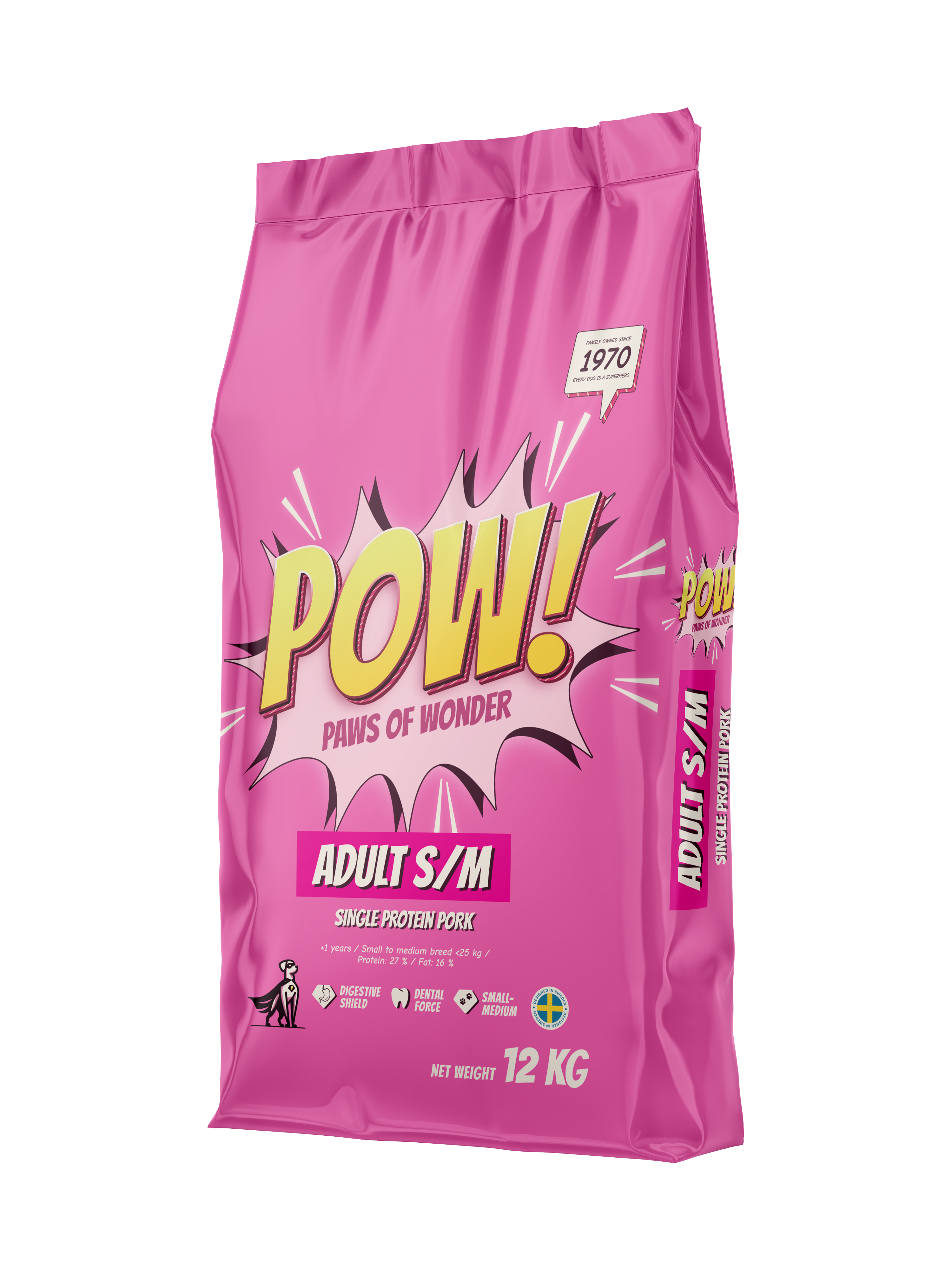 POW! Dog Adult S/M Pork 12 kg - 2