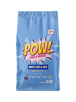 POW! Dog Adult White Fish 12 kg