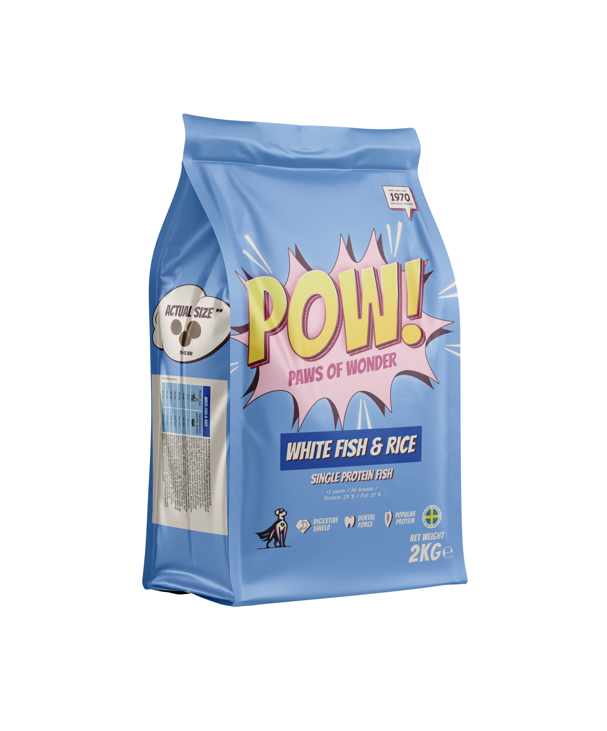 POW! Dog Adult White Fish 2 kg - 2