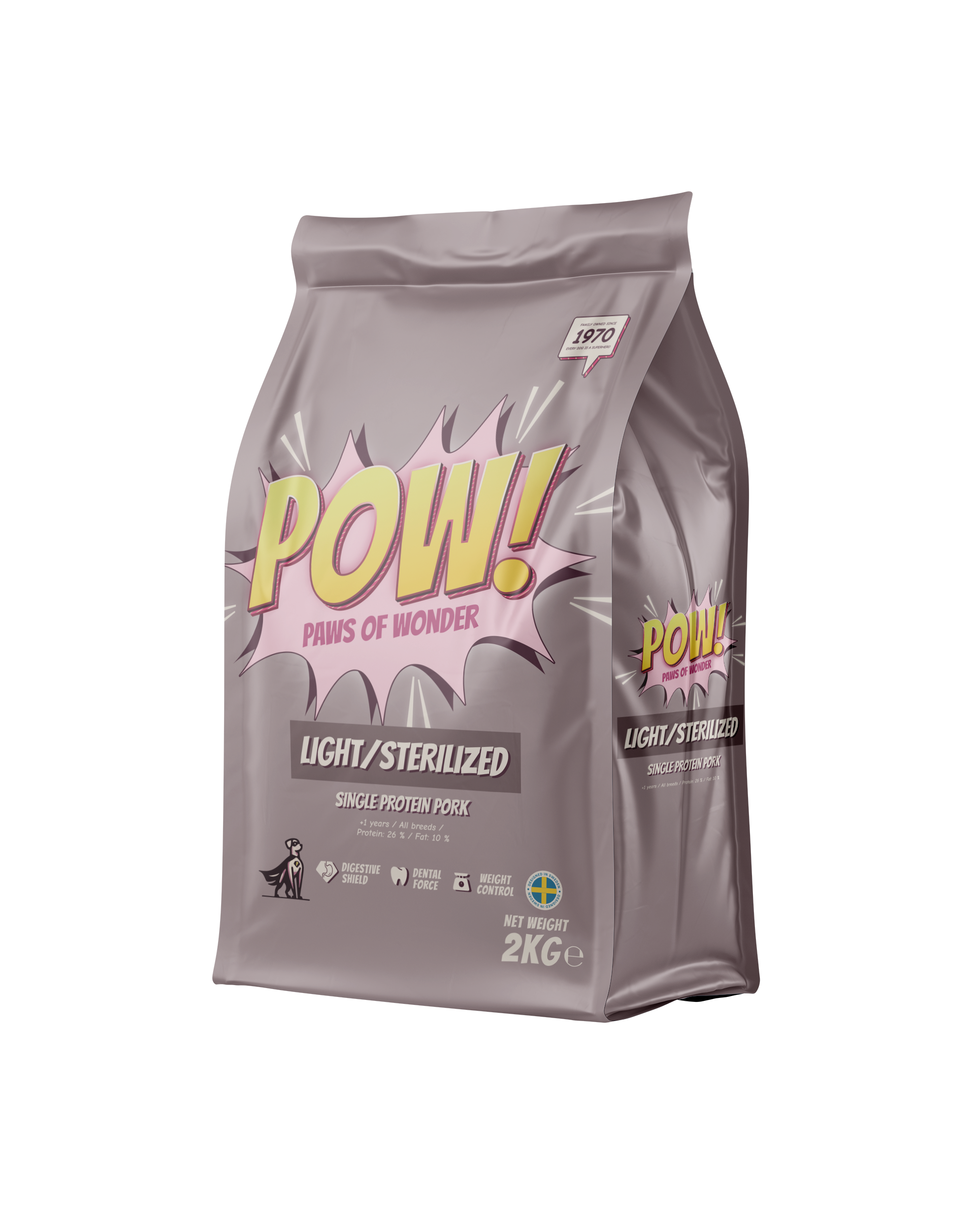 POW! Dog Light/Sterilized 2 kg - 3