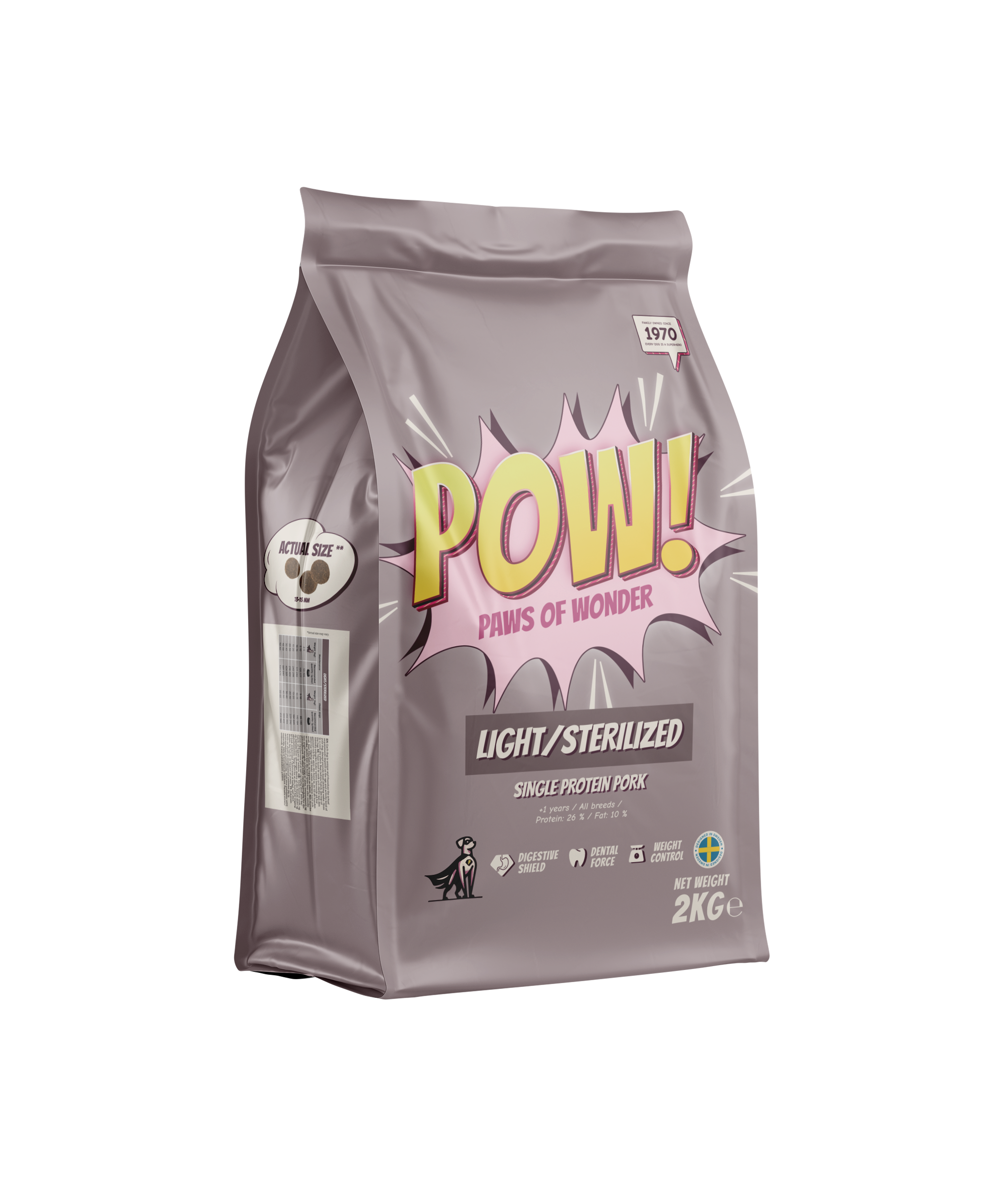 POW! Dog Light/Sterilized 2 kg - 2