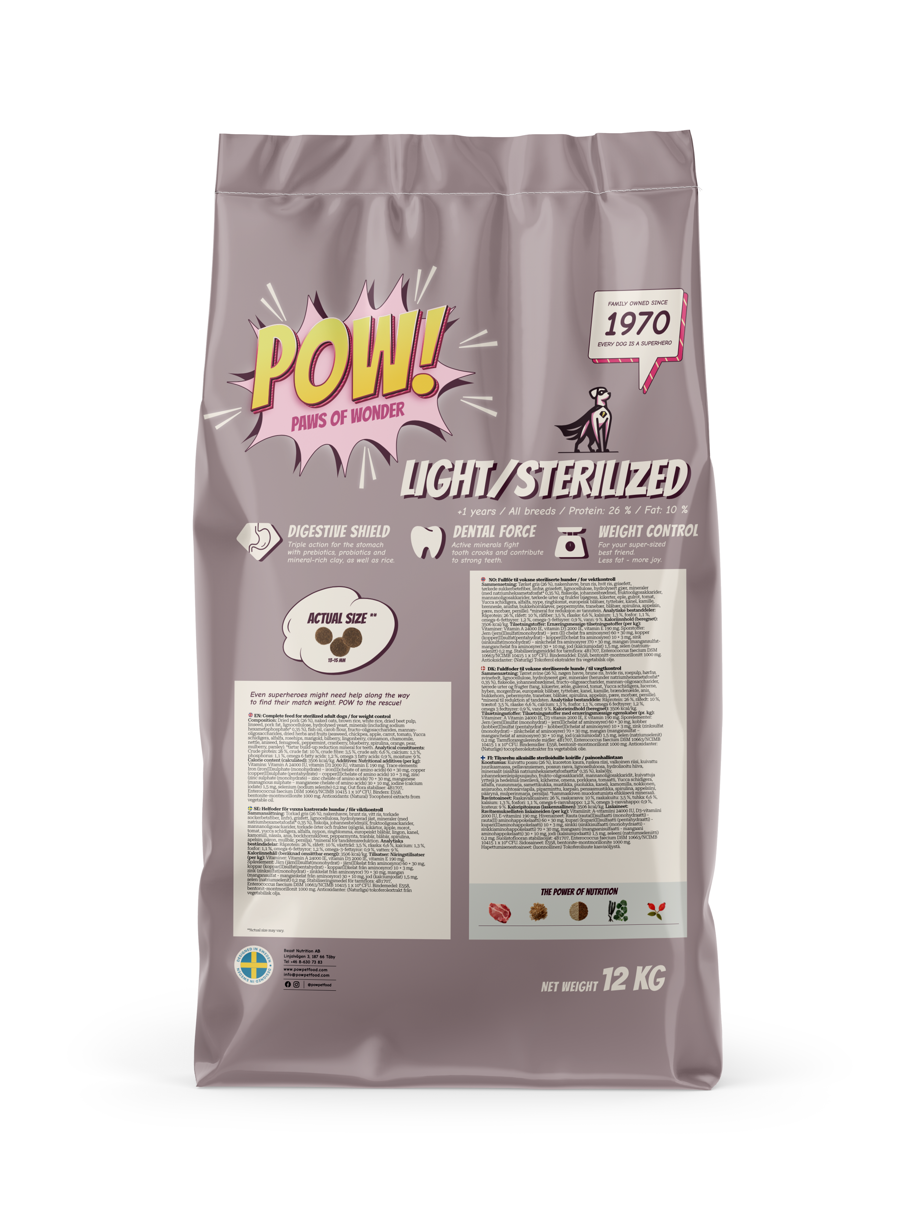 POW! Dog Light/Sterilized 12 kg - 4