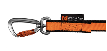 Non-Stop Bungee Leash -  Orange/Svart (2M eller 2,8M)