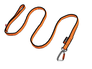 Non-Stop Bungee Leash -  Orange/Svart (2M eller 2,8M)