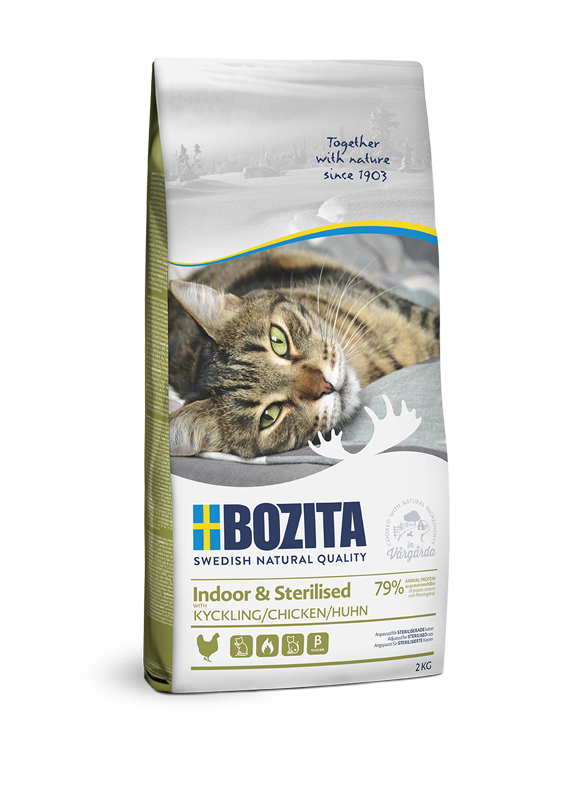 Bozita Indoor & Sterilised Chicken kattmat 2 kg