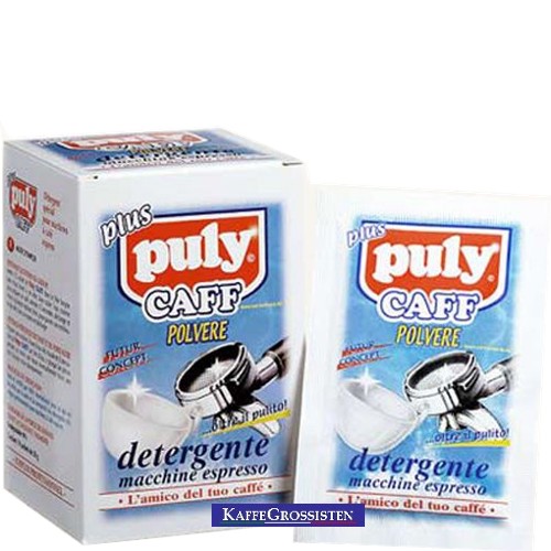 Puly Caff Plus Portion cleans espresso machine brew group
