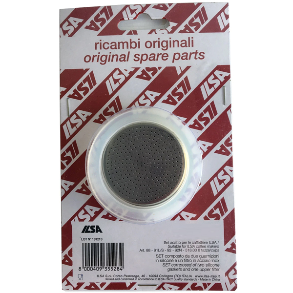 Gaskets+filter, Ilsa Slancio/Omnia/Elly 10 cups