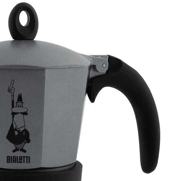Bialetti Moka Induction 6tz Anthracite - Coffeedesk
