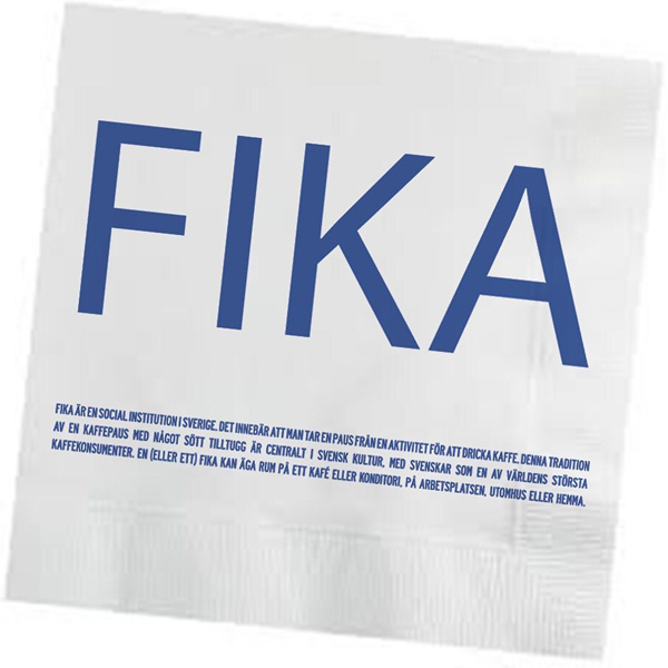 FIKA Servetter Blå