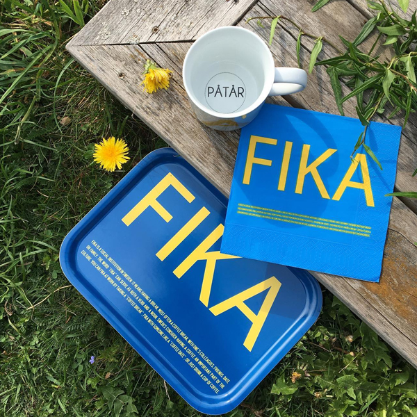 FIKA Servetter Gul/Blå
