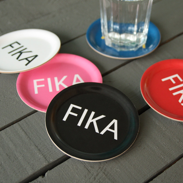 FIKA Glasunderlägg Gul/Blå - 3