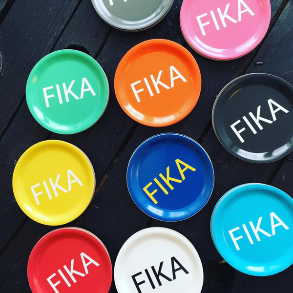 FIKA Glasunderlägg Gul/Blå - 5