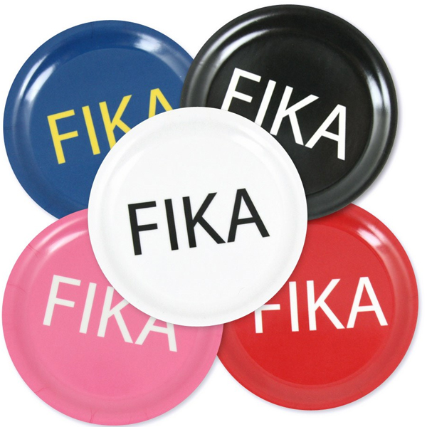 FIKA Glasunderlägg Röd