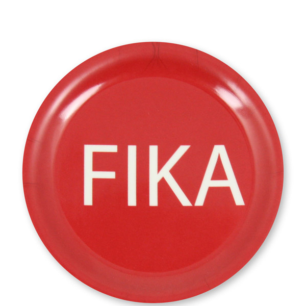 FIKA Glasunderlägg Röd