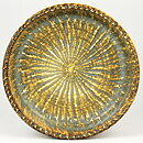 Gunnar Nylund (Birka 1965) Yellow/Brown Rounded Bowl 26 cm
