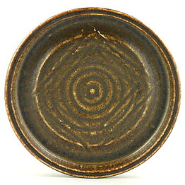 Edith Sonne Bruun (Saxbo 1951–1968) Brown Sturdy Dish 28 cm