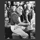 ジョン・アンダーソン  茶色のベース  円筒形  14cm  1950年代