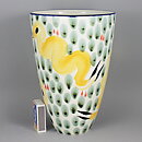 Eva Bengtsson (1980s) Majestic Cone Vase with Snake Motif 23 cm