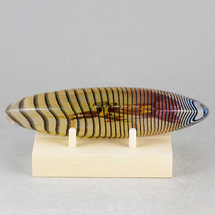 Bertil Vallien (2018) Glass Boat ”Diver” (17 cm)