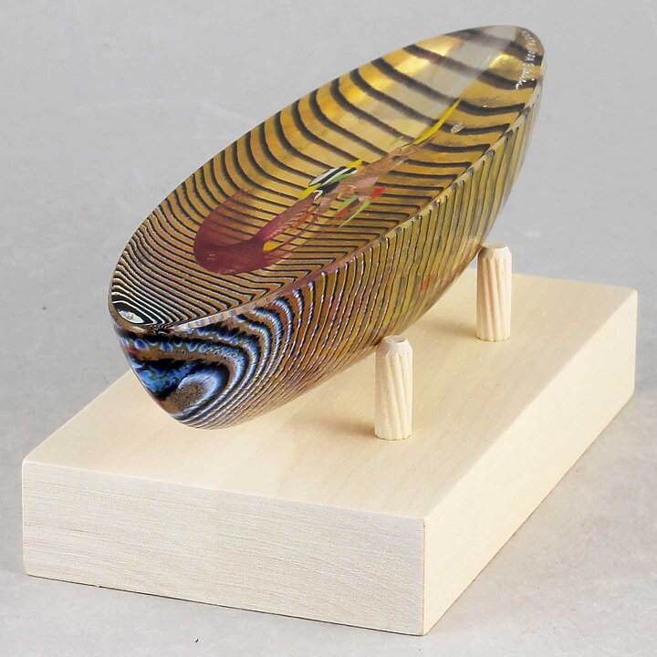 Bertil Vallien (2018) Glass Boat ”Diver” (17 cm)